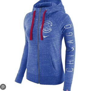 NWT Nike Chicago Cubs Zip Up Sweatshirt Women S Hoodie Full Royal Blue Red